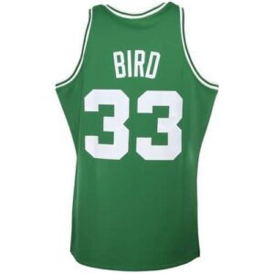 Mitchell & Ness Boston Celtics #33 Larry Bird Green Hardwood Classics Authentic Throwback Jersey