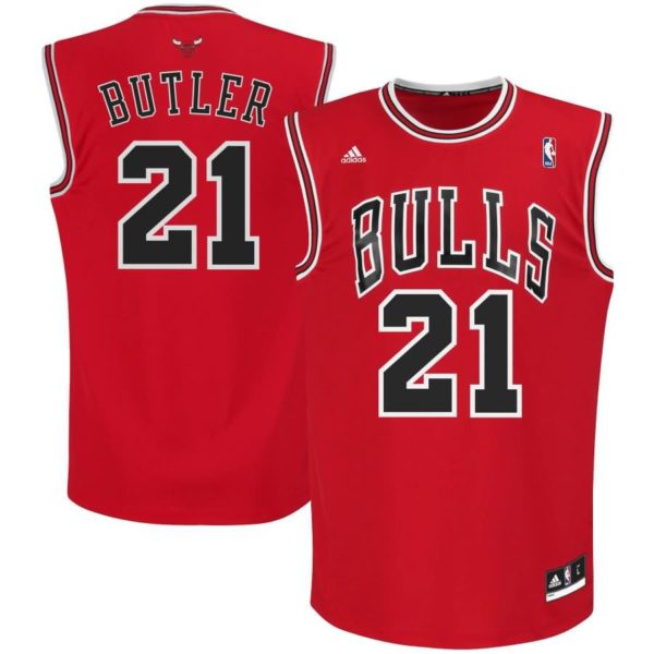 Jimmy Butler Chicago Bulls adidas Replica Road Jersey - Red