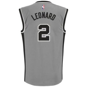 adidas Kawhi Leonard San Antonio Spurs  Alternate Replica Jersey - Gray