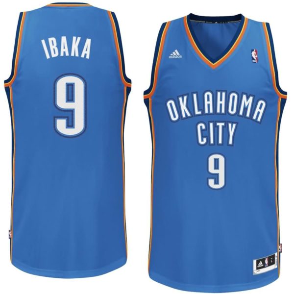 Serge Ibaka Oklahoma City Thunder adidas Swingman Jersey - Light Blue