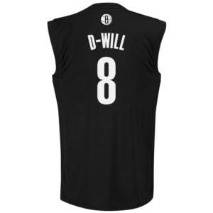 adidas Deron Williams Brooklyn Nets Replica Nickname Jersey - Black