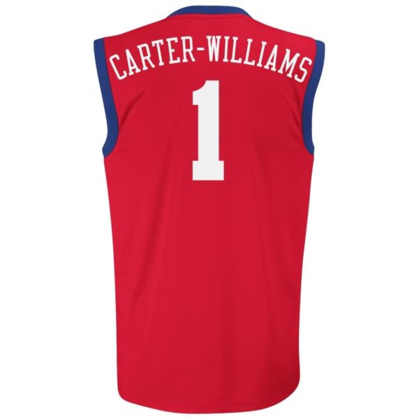 Michael Carter-Williams Philadelphia 76ers adidas Replica Road Jersey - Red