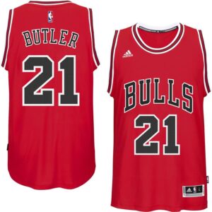 Jimmy Butler Chicago Bulls adidas Youth 2014-15 New Swingman Road Jersey - Red