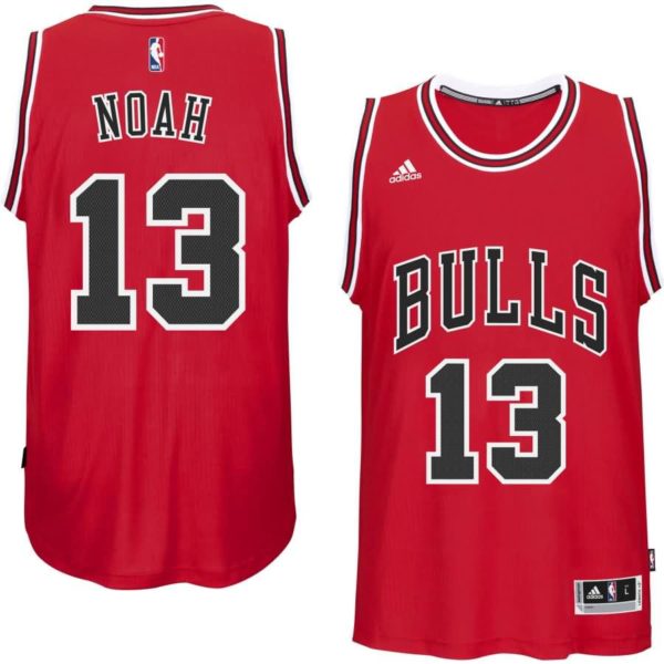 Joakim Noah Chicago Bulls adidas Youth 2014-15 New Swingman Road Jersey - Red