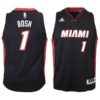 Chris Bosh Miami Heat adidas Youth 2014-15 New Swingman Road Jersey - Black