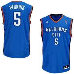 Kendrick Perkins Oklahoma City Thunder adidas Youth Replica Road Jersey - Light Blue