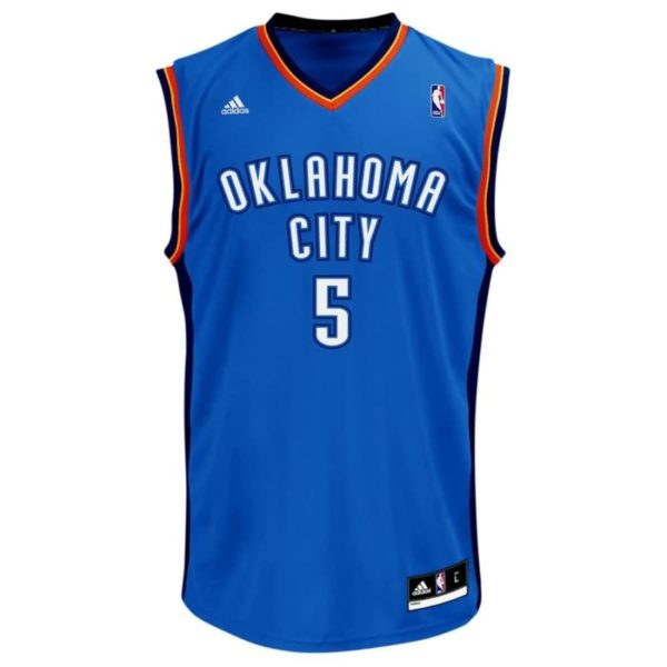 Kendrick Perkins Oklahoma City Thunder adidas Youth Replica Road Jersey - Light Blue