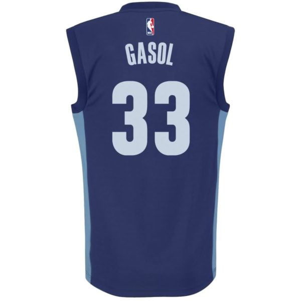 Marc Gasol Memphis Grizzlies adidas Youth Boy's Replica Jersey - Navy Blue
