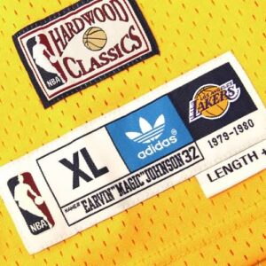 Magic Johnson Los Angeles Lakers adidas Hardwood Classics Swingman Jersey - Gold