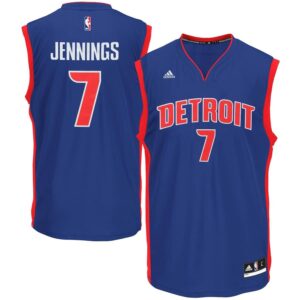 Detroit Pistons adidas Brandon Jennings Replica Jersey - Blue