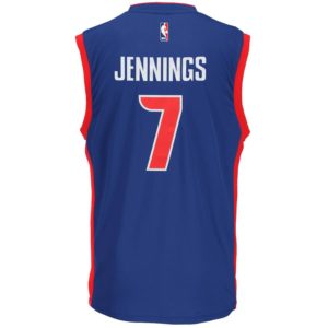 Detroit Pistons adidas Brandon Jennings Replica Jersey - Blue
