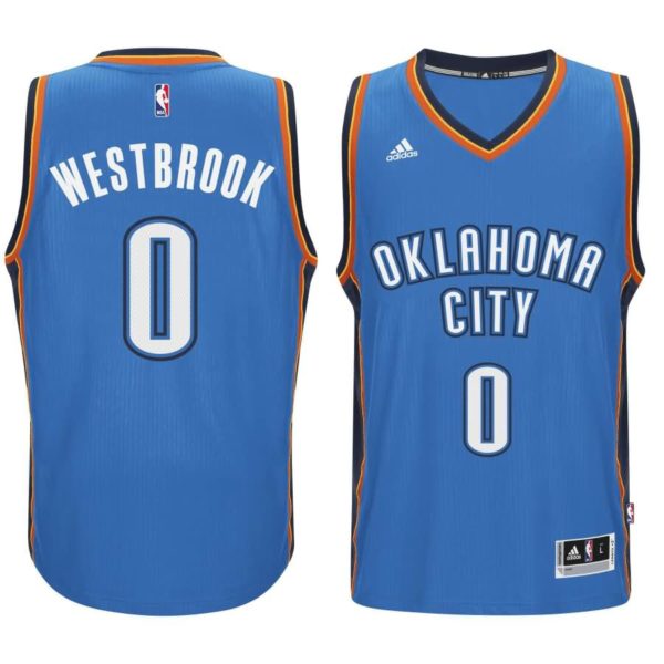Russell Westbrook Oklahoma City Thunder adidas Player Swingman Road Jersey - Blue