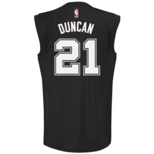 Tim Duncan San Antonio Spurs adidas Fashion Replica Jersey - Black