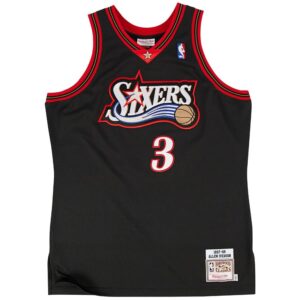 Allen Iverson Philadelphia 76ers Mitchell & Ness Authentic Basketball Jersey - Black