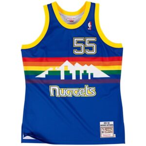 Dikembe Mutombo Denver Nuggets Mitchell & Ness Authentic Basketball Jersey - Navy Blue