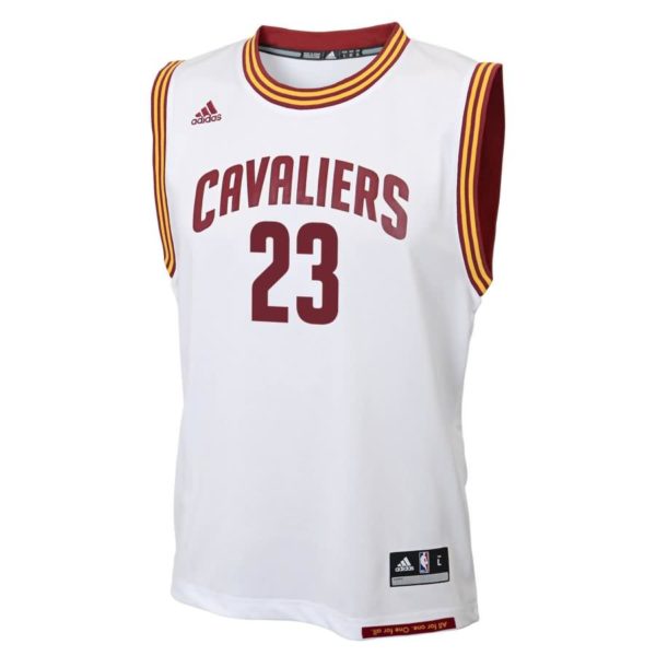 LeBron James Cleveland Cavaliers adidas Replica Home Jersey - White
