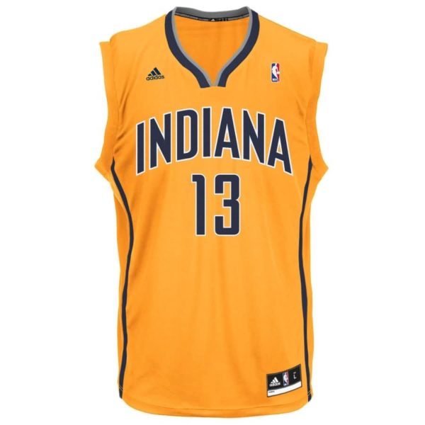 Paul George Indiana Pacers adidas Replica Jersey - Gold