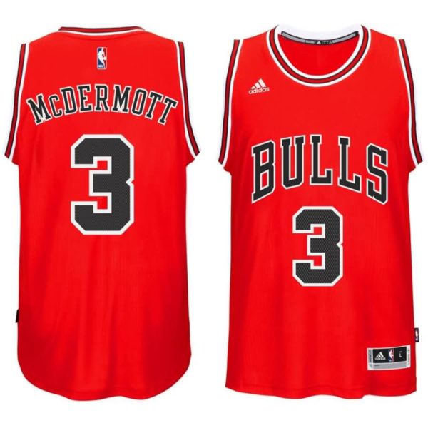 Doug McDermott Chicago Bulls adidas Player Swingman Road Jersey - Red