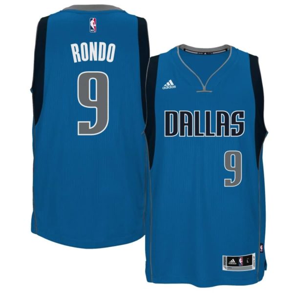 Rajon Rondo Dallas Mavericks adidas Road Swingman Jersey - Blue