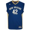 Mens New Orleans Pelicans Alexis Ajinca adidas Navy Blue Replica Road Jersey