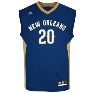 Mens New Orleans Pelicans Quincy Pondexter adidas Navy Blue Replica Road Jersey