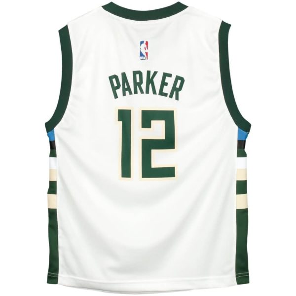 Jabari Parker Milwaukee Bucks adidas Youth Replica Jersey - White