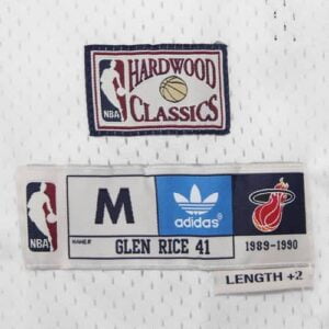 Glen Rice Miami Heat adidas Hardwood Classics Soul Swingman Throwback Jersey - White