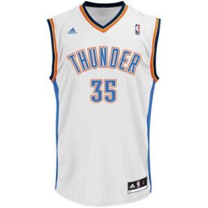 Kevin Durant Oklahoma City Thunder adidas Swingman Home Jersey - White