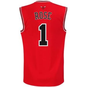 Derrick Rose Chicago Bulls adidas Replica Road Jersey - Red