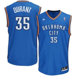 Kevin Durant Oklahoma City Thunder adidas Youth Replica Road Jersey - Light Blue