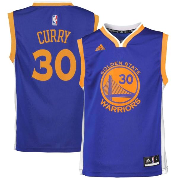 Stephen Curry Golden State Warriors adidas Youth Road Replica Jersey - Royal Blue