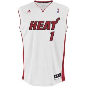 Chris Bosh Miami Heat adidas Replica Home Jersey - White