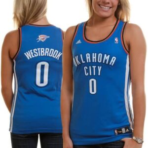 adidas Russell Westbrook Oklahoma City Thunder Women's Fashion Jersey - Royal Blue