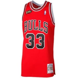 Mitchell & Ness Scottie Pippen Chicago Bulls 1997-1998 Throwback Authentic Jersey - Red