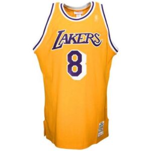 Mitchell & Ness Kobe Bryant Los Angeles Lakers 1996-1997 Hardwood Classics Throwback Authentic Home Jersey - Gold