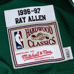 Mitchell & Ness Ray Allen Milwaukee Bucks 1996-1997 Hardwood Classics Throwback Authentic Jersey - Green