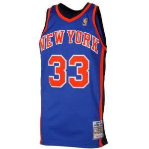 Mitchell & Ness Patrick Ewing New York Knicks 1996-1997 Hardwood Classics Throwback Authentic Jersey - Royal Blue