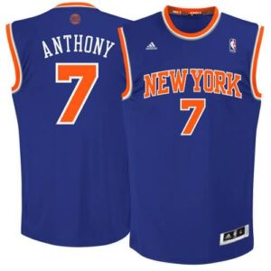 Carmelo Anthony New York Knicks adidas Youth Swingman Away Jersey - Royal Blue