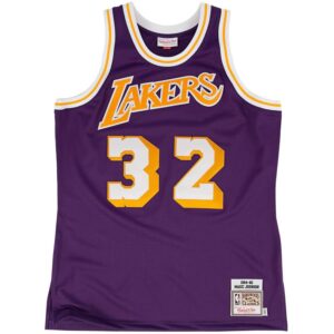 Mitchell & Ness Los Angeles Lakers Magic Johnson 1984-85 Hardwood Classics Authentic Road Jersey