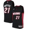 Hassan Whiteside Miami Heat adidas Road Swingman Jersey - Black