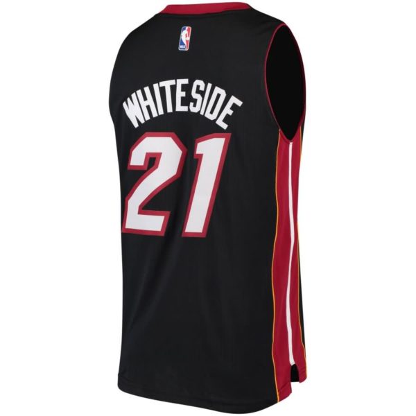 Hassan Whiteside Miami Heat adidas Road Swingman Jersey - Black