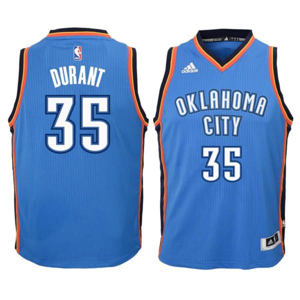 Kevin Durant Oklahoma City Thunder Youth Swingman Basketball Jersey - Blue