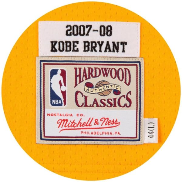 Kobe Bryant Los Angeles Lakers Mitchell & Ness 2008 Authentic Jersey - Gold