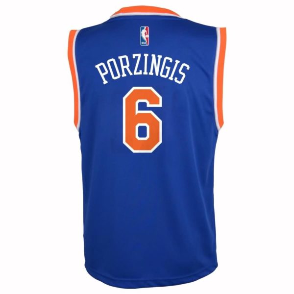 Kristaps Porzingis New York Knicks adidas Youth Replica Jersey - Blue