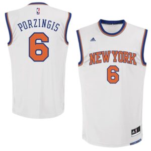 Kristaps Porzingis New York Knicks adidas Replica Jersey - White