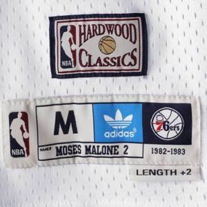 Moses Malone Philadelphia 76ers adidas Hardwood Classics Swingman Jersey - White