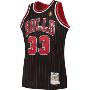 Scottie Pippen Chicago Bulls Mitchell & Ness 1995-96 Hardwood Classics Authentic Jersey - Black
