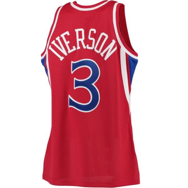 Allen Iverson Philadelphia 76ers Mitchell & Ness 1996-97 Hardwood Classics Rookie Authentic Jersey - Red