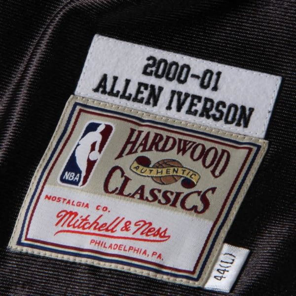 Allen Iverson Philadelphia 76ers Mitchell & Ness 2000-01 Hardwood Classics Authentic Jersey - Black