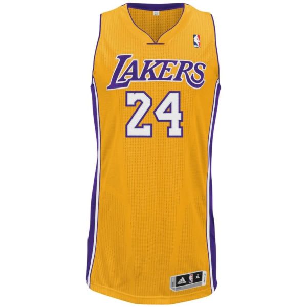 Kobe Bryant Los Angeles Lakers adidas Home Authentic climacool Jersey - Gold